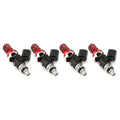 Injector Dynamics 1340cc Injectors - 60mm Length - 14mm Purple Top - Denso Lower Cushion (Set of 8)