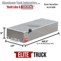 30 GAL DIESEL RECTANGULAR AUXILIARY TANK ONLY BLACK