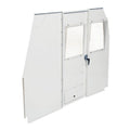 EXPRESS/SAVANA/FORD ESERIES FULLSIZE WINDOW BULKHEAD 70 X 521/4 X 8.38IN WHITE STEEL FINISH