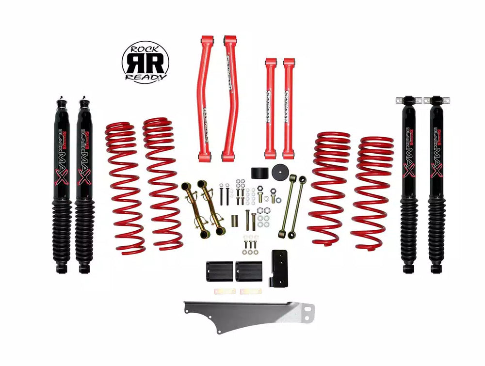 JK 4DR 2.5"RED KT W/BLK MAX