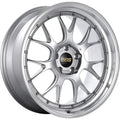 BBS LM-R 19x8.5 5x114.3 ET43 Diamond Silver Center Diamond Cut Lip Wheel - 82mm PFS Required