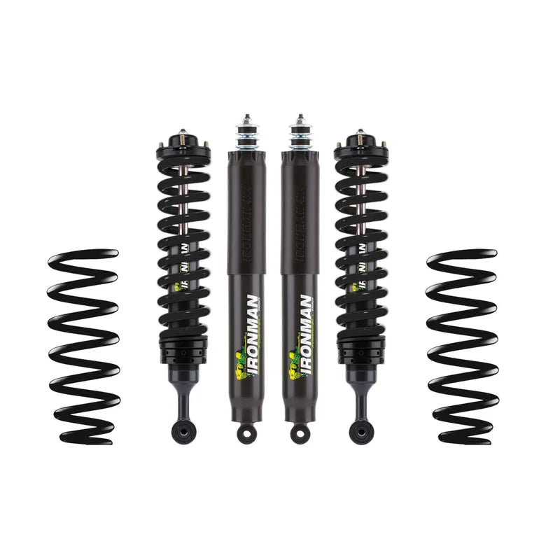 22C TUNDRA FOAM CELL PRO PREBUILT FRONT COILOVERS BLACK SPRINGS 2IN LIFT LIGHT LOAD 0110LBS
