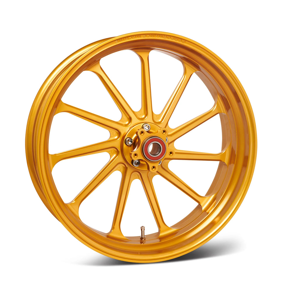 Performance Machine 21 x 3.5  Forged Wheel Assault - Front - Gold Ano