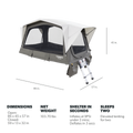 DOMETIC TRT 140 AIR INFLATABLE ROOFTOP TENT