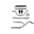 3.0 Inch Cat-Back Sport Dual Rear Exit Exhaust 4.0 Inch Black Tips 09 Silverado Sierra 1500 Ext Cab