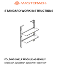 FOLD FLAT HD 2 SHELF FOLDING SHELVES 5FT X 20IN
