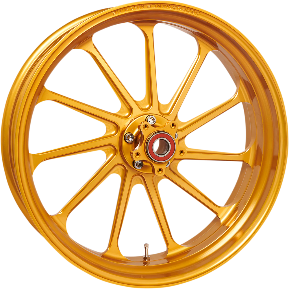 Performance Machine 21 x 3.5  Forged Wheel Assault - Front - Black Ano