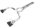 AWE 2024 Ford Mustang GT Fastback S650 RWD Track Edition Cat-Back Exhaust w/ Quad Diamond Black Tips