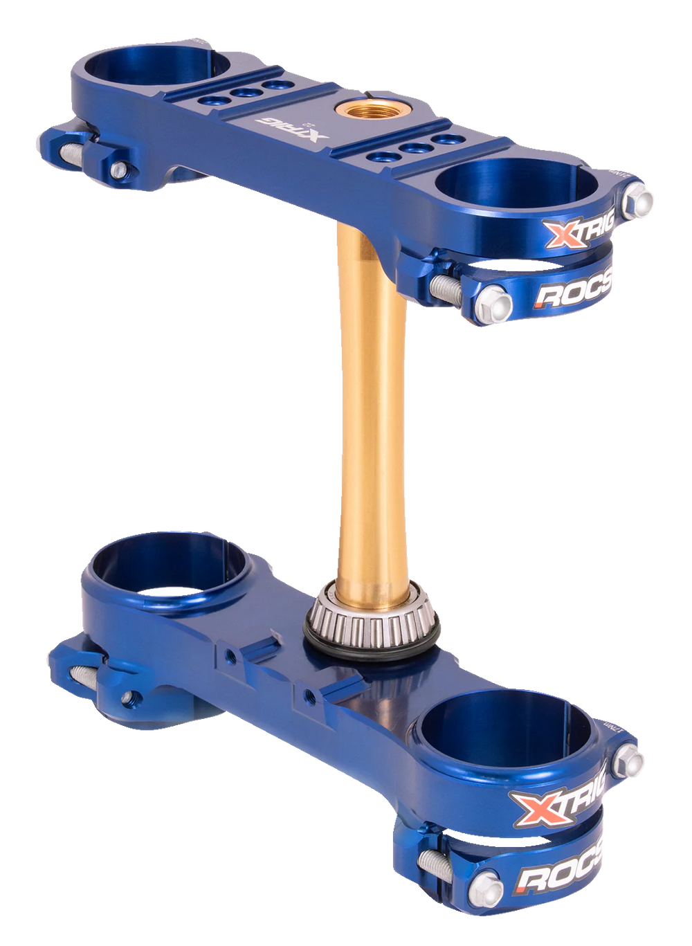 XTrig 2019 Sherco 125-500 SC / SCF/ SE / SEF ROCS Tech Triple Clamp 22 mm. Offset M12 - Blue KYB