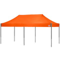 ECLIPSE 20FT(6M) STL SHELTER BLACK FRAME & STEEL ORANGE TOP