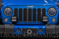 Diode Dynamics 07-18 Jeep JK Wrangler SS5 Bumper LED Pod Light Kit - Yellow Pro Combo