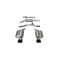 2.5 Inch Cat-Back Sport Dual Rear Exhaust 3.0 Inch Black Tips 11-14 Dodge Charger 3.6L V6 Stainless Steel Corsa Performance