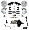 LEED Brakes Power Front Kit with Drilled Rotors and Black Powder Coated Calipers