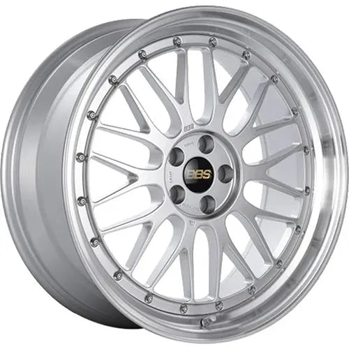 BBS LM 19x11 5x112 ET35 Diamond Silver Center Diamond Cut Lip Wheel - 82mm PFS Required