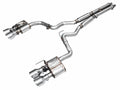 AWE 2024 Ford Mustang Dark Horse S650 RWD Track Edition Cat-Back Exhaust w/ Quad Diamond Black Tips