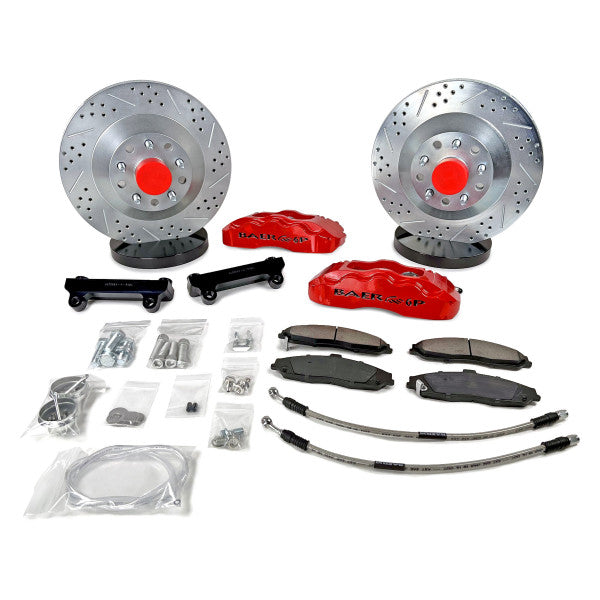 6869 MUSTANG 13IN PRO COMPLETE FRONT BRAKE KIT SDZ MONSTER GREEN