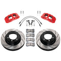 Wilwood 2022 Toyota Tundra/LC300 Aero6-DM Front Brake Kit 13.56 SRP Red Rotor W/Lines