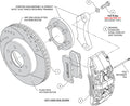 Wilwood 2022 Toyota Tundra/LC300 Aero6-DM Front Brake Kit 13.56 SRP Red Rotor W/Lines