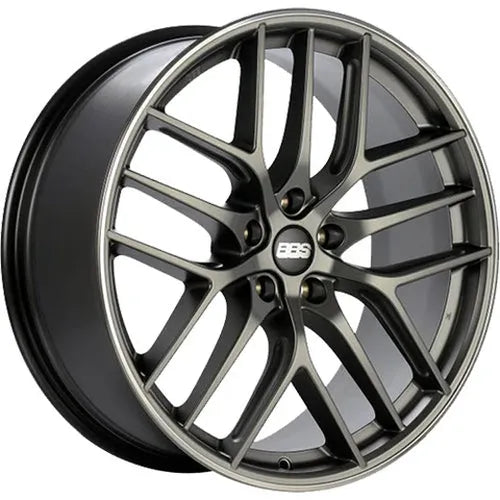 BBS CC-R 19x10 5x120 ET38 Satin Platinum Polished Rim Protector Wheel -82mm PFS/Clip Required