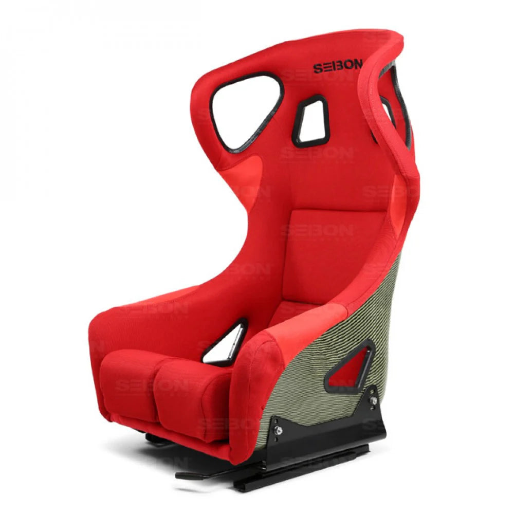 Seibon Carbon Kevlar Racing Seat Red Universal