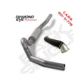 Cat Back Exhaust System For 06-07 Silverado/Sierra 2500/3500 6.6L LBZ Single Pass With Muffler Stainless Diamond Eye
