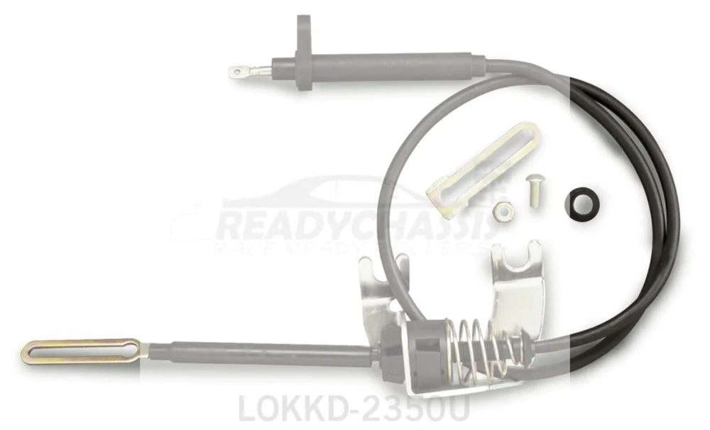 STAINLESS KICKDOWN BRACKET AND CABLE