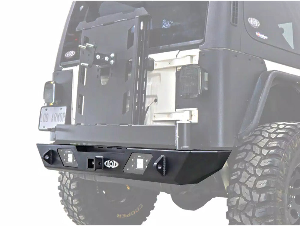 TJ/LJ/YJ Destroyer Rear Bumper w/ Tire Carrier (box 1)