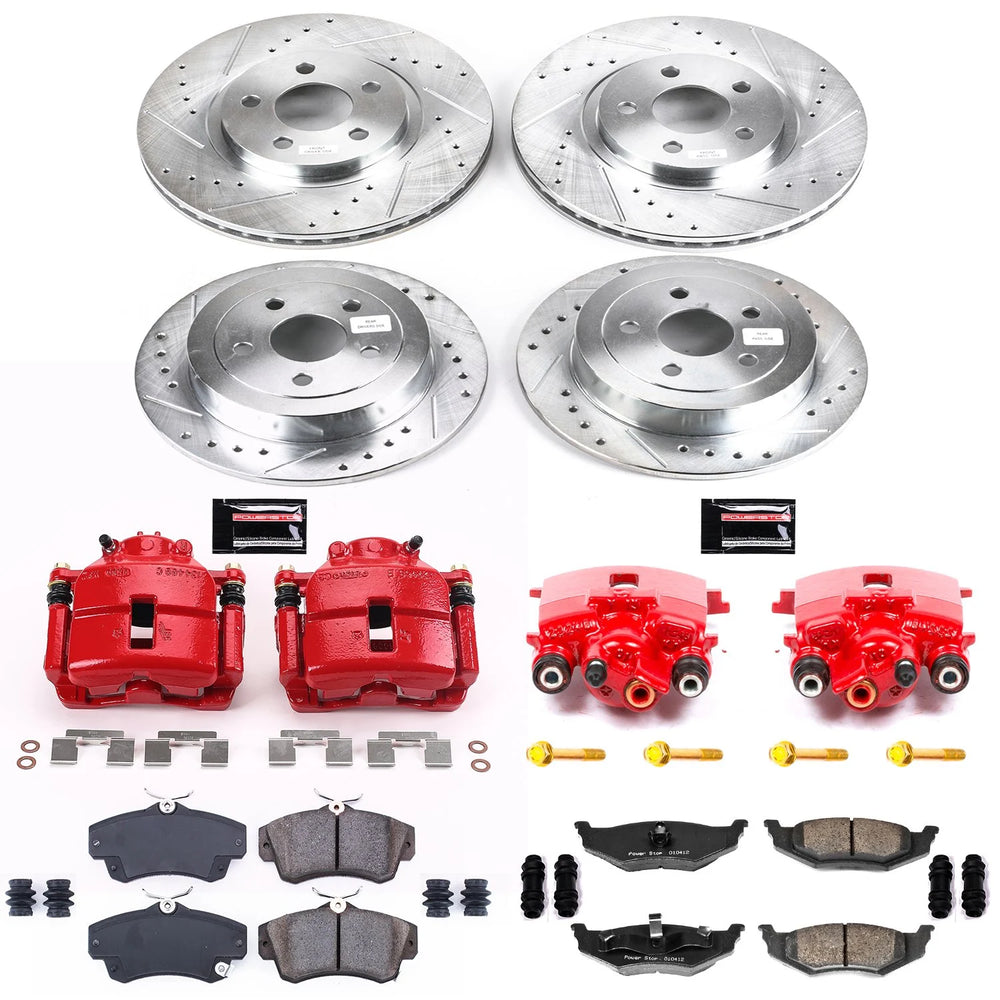 Power Stop 01-03 Chrysler PT Cruiser Front & Rear Z23 Evolution Sport Brake Kit w/Calipers