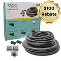 FLEXIBLE RUB RAIL KIT, BLACK W/ BLA