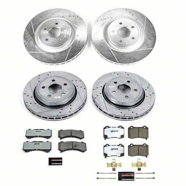 Power Stop 18-20 Jeep Grand Cherokee Front and Rear Z23 Evolution Brake Kit