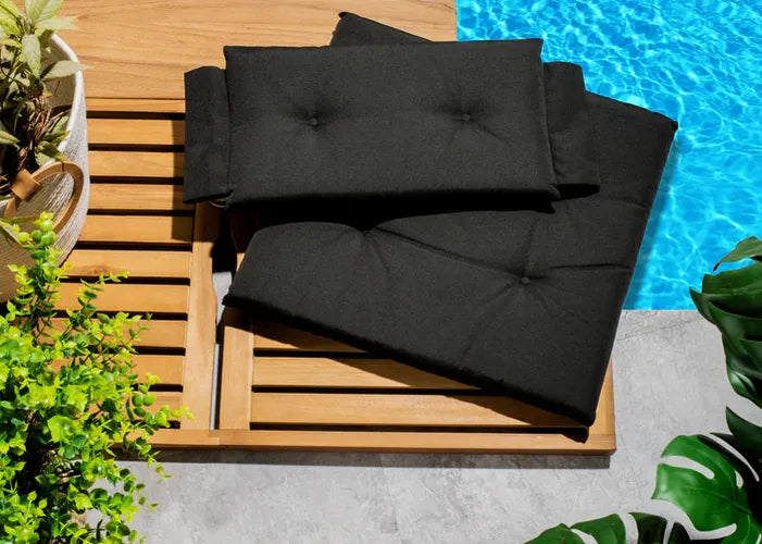 BLACK CUSHION SET (DIRECTOR CHAIR)