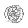 KM450 17X9 5X5.5 RW-MACH -12MM