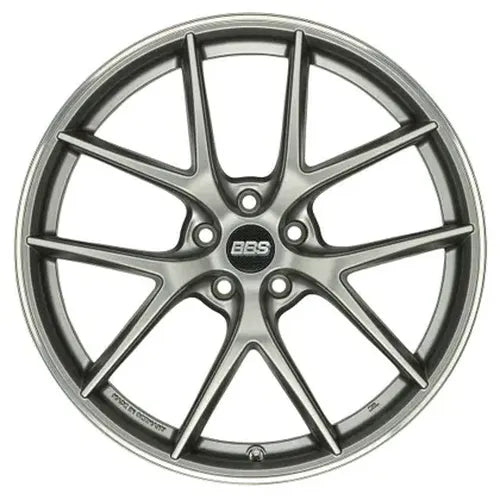 BBS CI-R 19x10 5x112 ET25 Platinum Silver Polished Rim Protector Wheel -82mm PFS/Clip Required