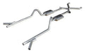 Crossmember Back w Xchange Exhaust System Split Rear Dual Exit 2.5 in Intermediate And Tail Pipe Violator Mufflers Hardware Incl Tip Not Incl Pypes Exhaust