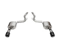 3.0 Dual Rear Exit Axle-Back Exhaust System with 4.5 Straight Cut Carbon Fiber Tips