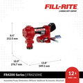 76 LPM 12V DC HIGH FLOW PUMP 1IN X 3.6 M HOSE 1IN ULTRA HIGH FLOW AUTOMATIC NOZZLE