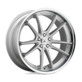 ABL23 24X9 5X130 BRUSH SLV CHR LIP
