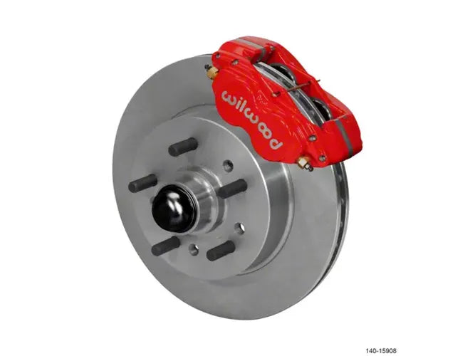 Wilwood Forged Dynalite Pro Front Kit 11.00in One Piece HP Hub and Rotor - Red