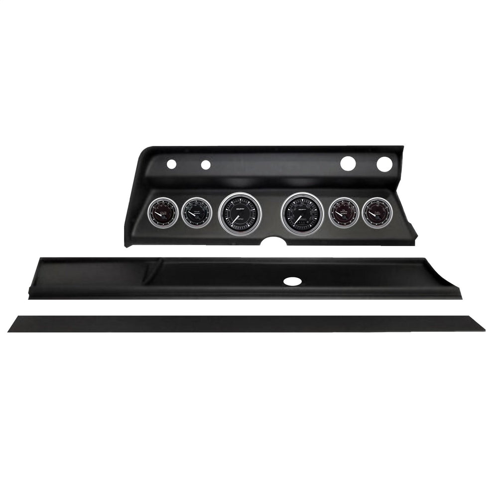 Autometer Chrono Chrome Direct Fit Dash Kit 1966 Chevy Chevelle (2 x 3-3/8in. / 4 x 2-1/16in.)