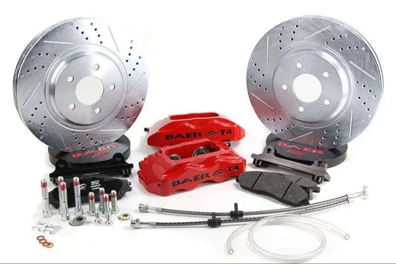 13" Track4 Brake Sys Frt Slvr 60-87 C10