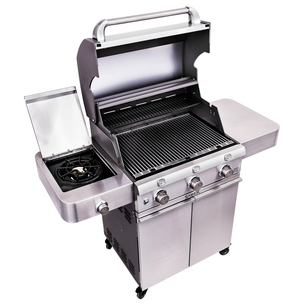 SABER STAINLESS CAST 500 DELUXE 3BURNER GAS GRILL
