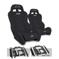 PRP Polaris RZR 570 XCR Suspension Seats Kit (Pair) - Black