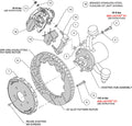 Wilwood Combination Parking Brake Rear Kit 12.88in Honda S2000