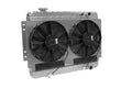 Radiator w/Fans Chevelle 68-72 LS Auto Trans Blk