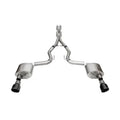 Corsa 24+ Ford Mustang GT Xtreme Cat-Back Ex. Sys. 3.0in Dual Rear Exit w/4.5in Black PVD Pro Tips