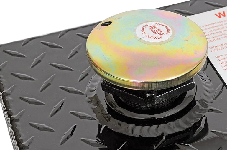 Dee Zee Universal Tanks - Long Rectangle Black-Tread Aluminum