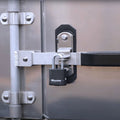 18X18X48 INCH SMOOTH ALUMINUM UNDERBODY TRUCK TOOL BOXDOUBLE BARN DOOR CAM LOCK HARDWARE