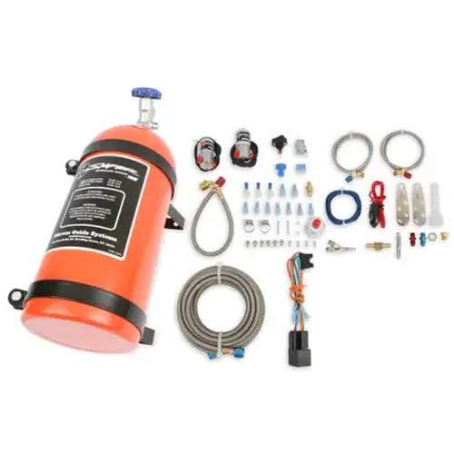 Sniper Single Fogger Wet Nitrous System Multi-Fit 4-Cylinder And 6-Cylinder Multi-Point EFI EnginesIncludes 10 Lb Orange Bottle Nozzle And Installation Items NOS