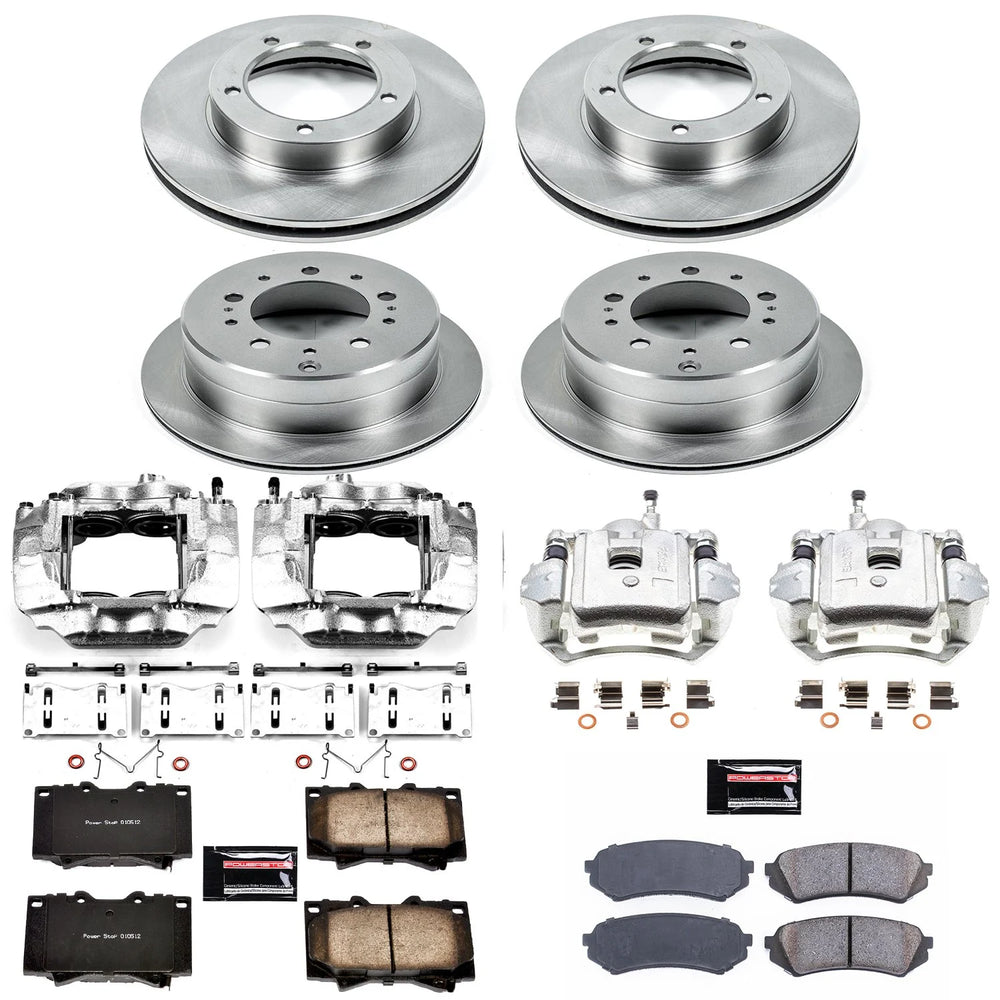 Power Stop 03-07 Lexus LX470 Autospecialty Kit w/ Calipers - Front and Rear