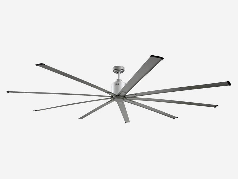 96IN INDOOR METALLIC SATIN NICKEL CEILING FAN WITH REMOTE